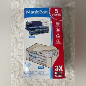 Magic Storage Combo Flats & Tote - Beige and Blue